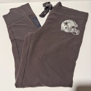 PINK Victoria's Secret Dallas Cowboys Gray Fleece- Lined Leggings